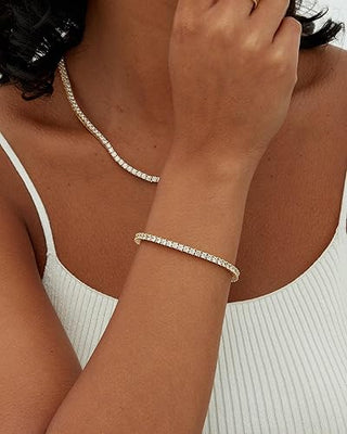 Tennis bracelet | Gold