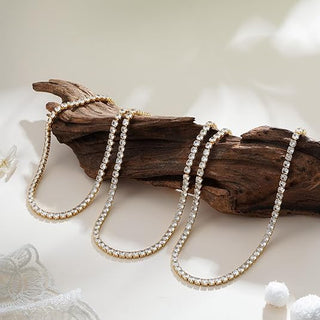 Tennis Necklace | Gold
