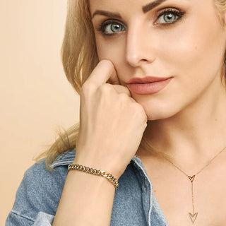 Estate Cuban Bracelet | Gold