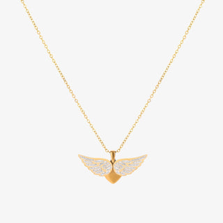 Soaring Angel Wings Necklace | Gold