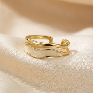 Gold Sculptural Wrap Ring