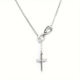 Eternal Cross Pendant Necklace | Gold