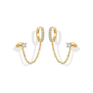 Adella Chain Earrings | Gold