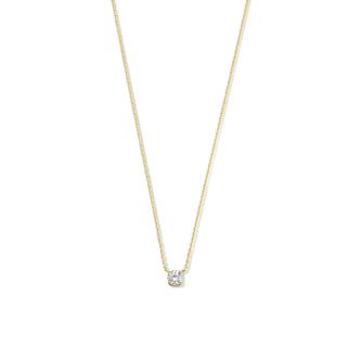 Cléa Moissanite Stone Necklace | Gold