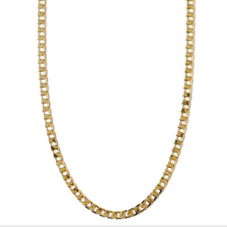 Flat Link Curb Chain Necklace