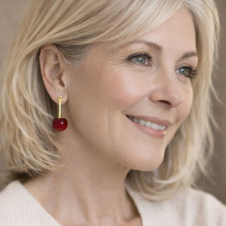 Exquisite Cherry Pendant Earrings
