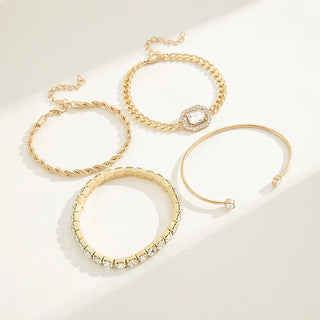 Domitia Calvina Bracelet Set | Gold